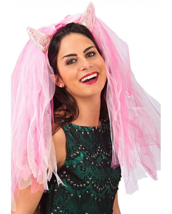 Cerchietto Bachelorette C / Horns And Veil C / Cav.
