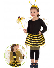 Ensemble dÃ©guisement abeille pour filles (ailes, hauteur 30x50 cm