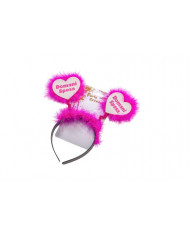 DOMANI SPOSA hearts headband, perfect for hen parties. The