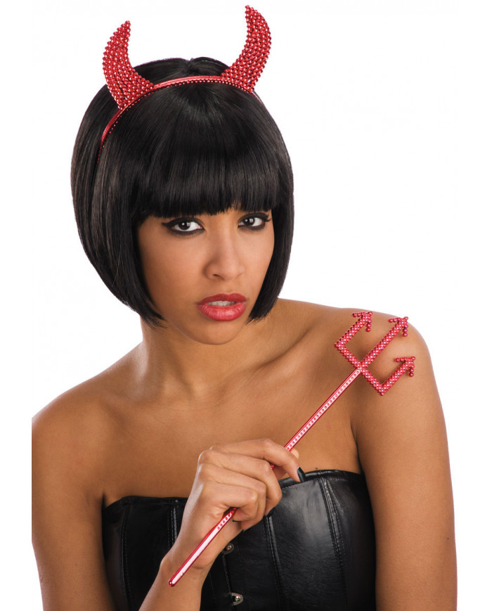 Pvc Devil Set (Headband And Fork) In Pbh