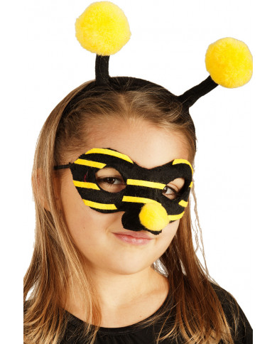Bee Set (Headband And Mask) W/Header