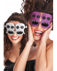 Skull Glasses W/Glitter In Pbh