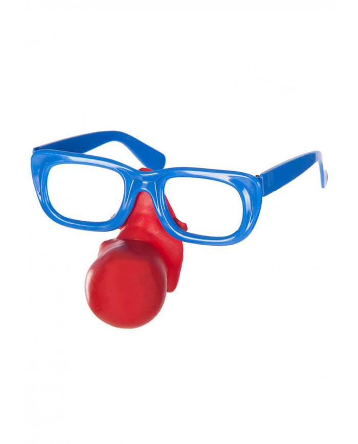 Gafas payaso con nariz en bolsa con solapa de cartÃ³n