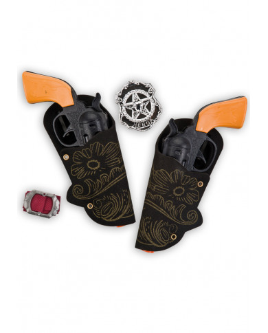 Cow-Boy Belt Cm. 80 With 2 Guns In Blister