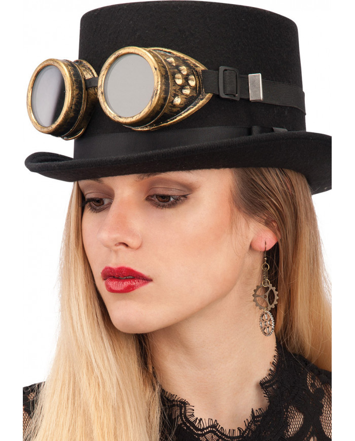 Gafas steampunk sobre cartoncillo