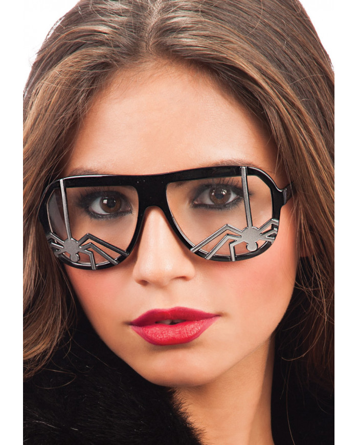 Lunettes avec araignÃ©e sur papier cartonnÃ©