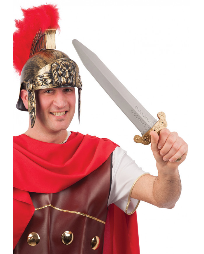 Spada romana in plastica, lunga cm 47, con fodero. Accessorio
