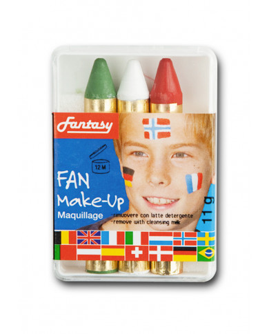 BoÃ®te avec 3 crayons Italie avec Ã©tiquette volante / Ã©tiquette