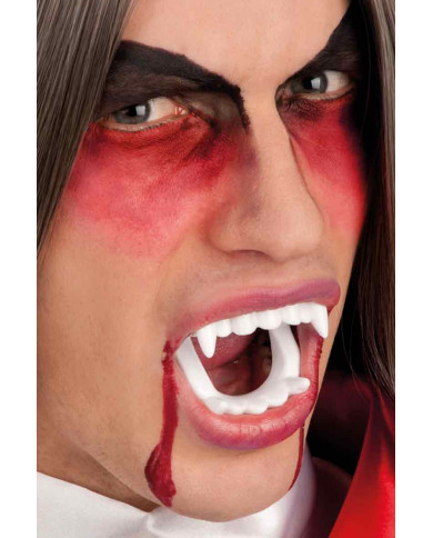 Kunstblut in Flasche mit Vampirgebiss ca. 28 ml in Sichtverpackung