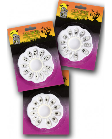 Adhesive Nails W/Decorations In Blister