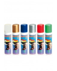 Purpurina spray para el pelo de unos 100 ml de colores surtidos con