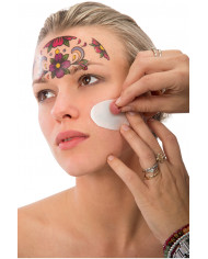 Temporary tattoos to turn your face into a Mexican skull, a