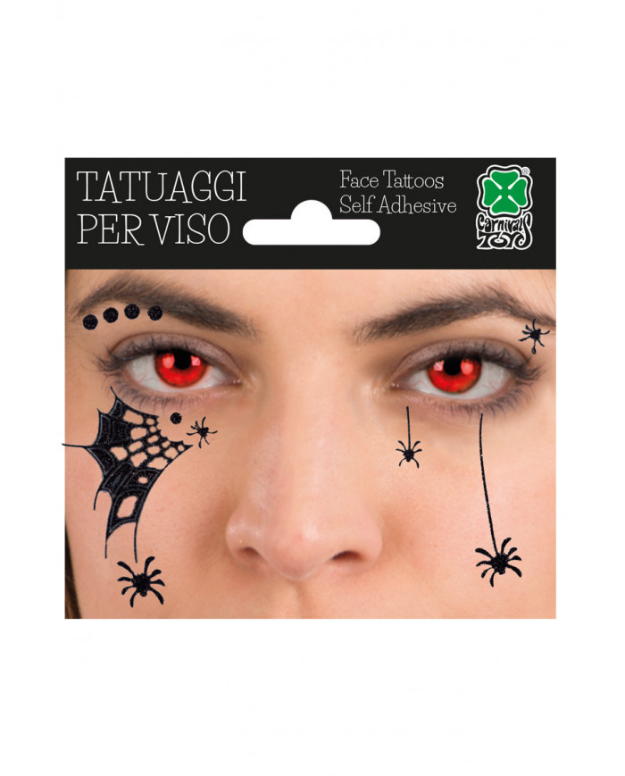 Stickers adesivi per decorare il viso a tema Halloween