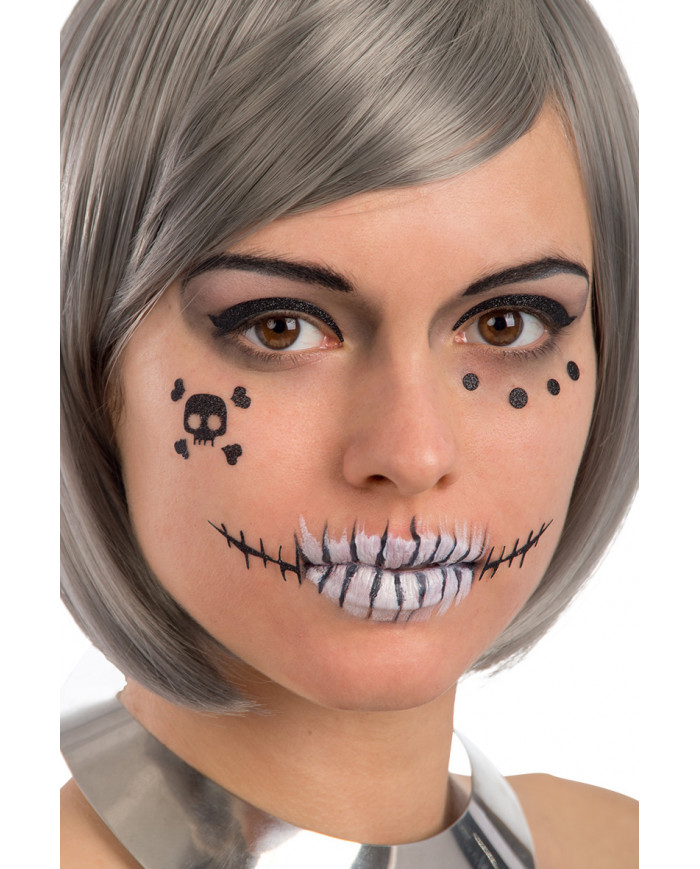 Stickers adesivi a tema Halloween per decorare il viso. Adatti