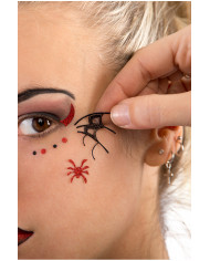 Stickers adesivi a tema Halloween per decorare il viso. Adatti