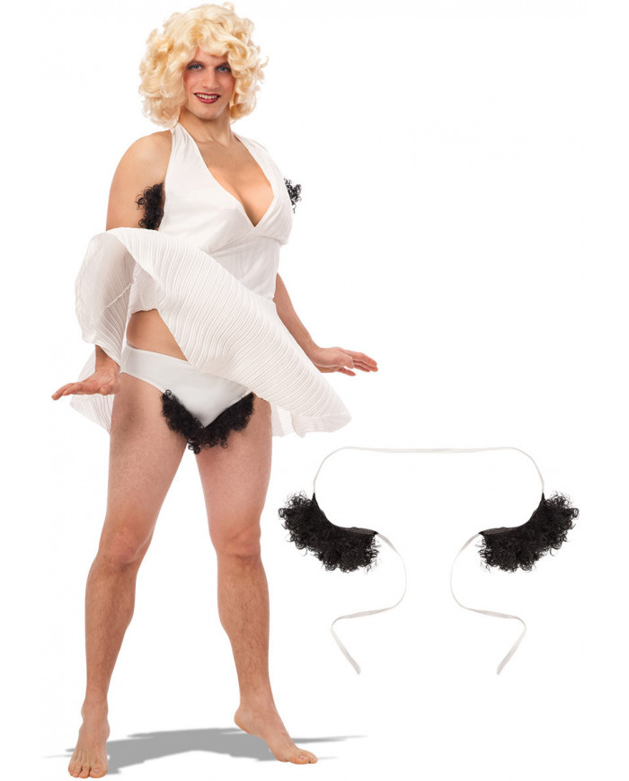 Ciuffi neri per simulare ascelle pelose. Si indossano grazie ad