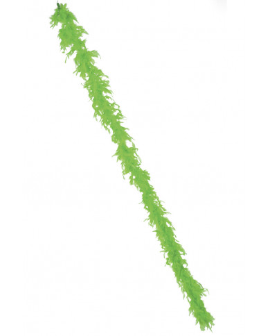 Boa di piume verde fluo, lungo cm. 180 ca, pesa gr.40 ca.