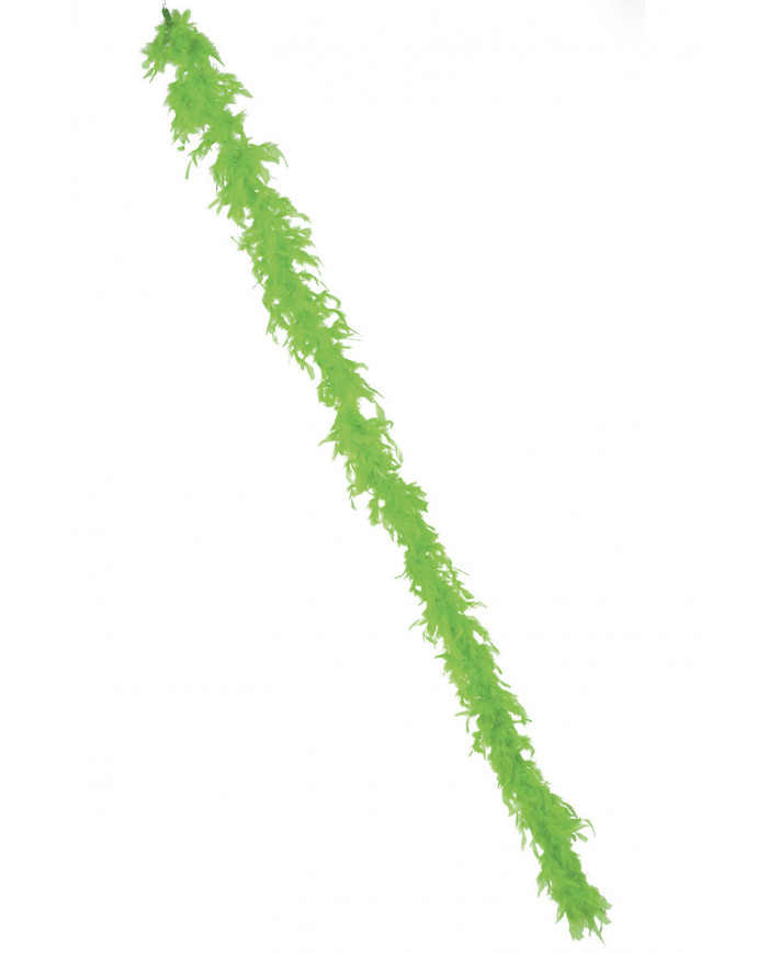 Boa di piume verde fluo, lungo cm. 180 ca, pesa gr.40 ca.