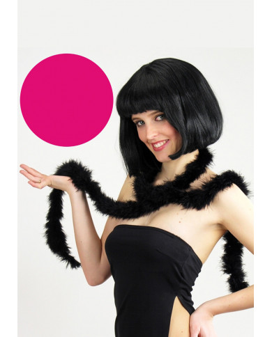 Boa di piume di marabout fucsia, lungo cm. 180 ca, pesa gr.15