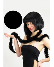 Black Economic Marabout Boa, L.Cm.180, Gr.20, In Pbh