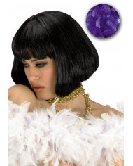 Boa in piume di colore viola. Lungo 180 cm, pesa 40 g. Perfetto