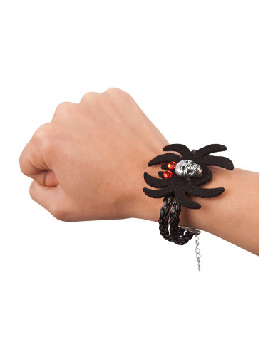 Bracelet With Spider And Skull On Header