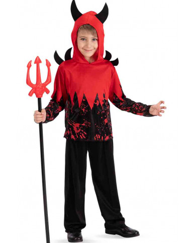Costume da diavoletto per bambino. Composto da casacca con