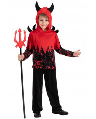 Costume da diavoletto per bambino. Composto da casacca con