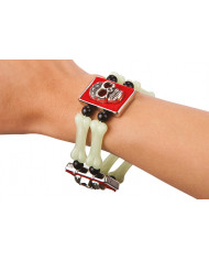 Bracelet With Gid Bones And Skull On Header