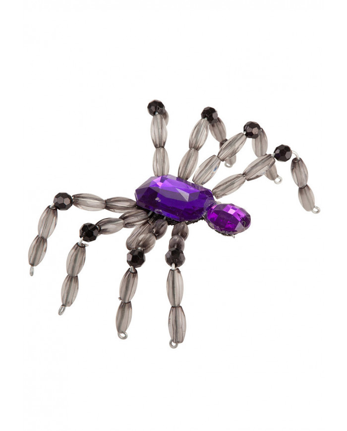 Spider Ring W/Purple Stone On Header