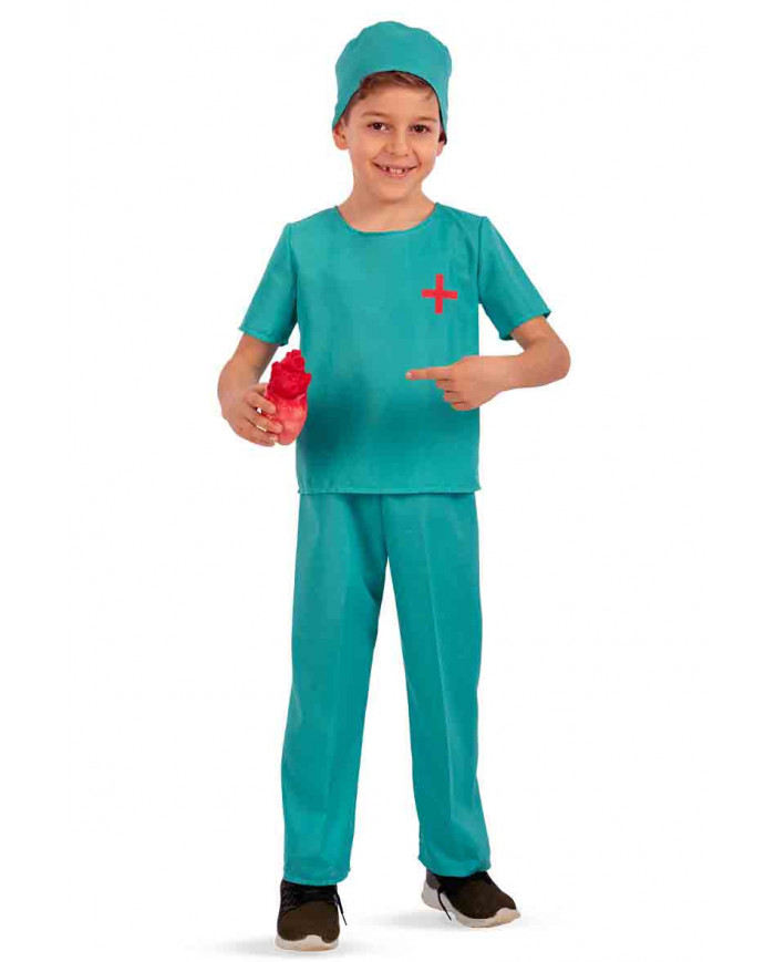 Costume da chirurgo per bambini. Composto da casacca, pantaloni