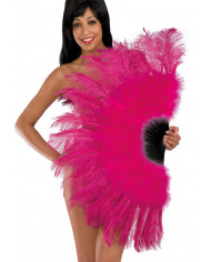 Luxury Fuchsia Feather Fan Cm. 90