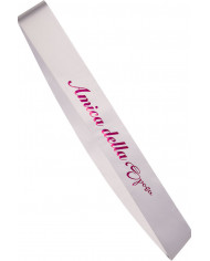 White band with AMICA DELLA SPOSA writing, perfect for all the