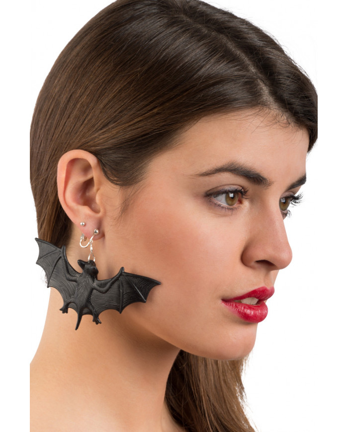 Bat earrings, a jewel that will enrich your Halloween disguise.