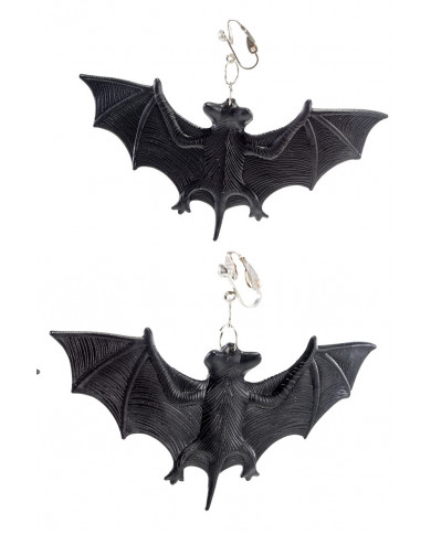 Bat earrings, a jewel that will enrich your Halloween disguise.