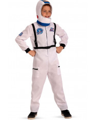 Astronaut costume for kid composed of fabric jumpsuit with