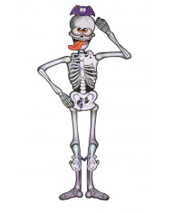 Poster depicting a skeleton of cm.15, with folding arms and