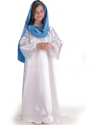 Costume da Maria per bambina. Composto da una lunga tunica