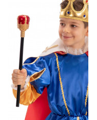 King scepter long cm.34. Match a crown and the disguise will be