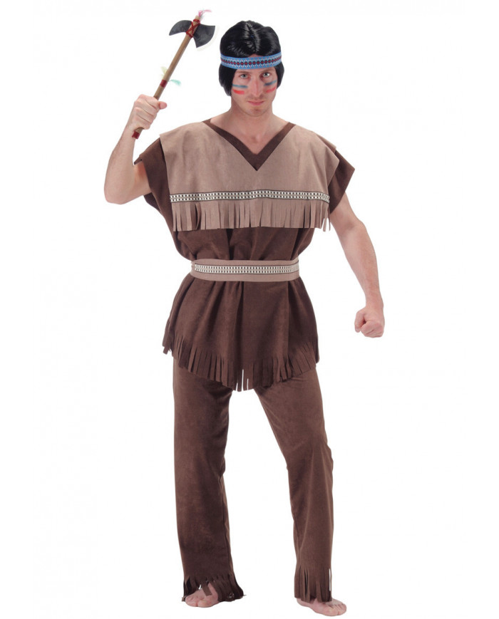 Indian costume with velvet coat and trousers.