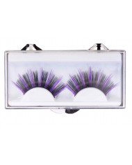 Ciglia finte adesive nei colori assortiti nere/viola e