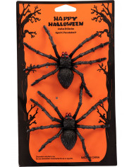 2 black plastic spiders with a diameter of cm.13. A highly