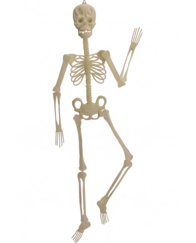 Hanging flat jointed plastic skeleton with a height of cm.150
