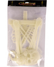 Hanging flat jointed plastic skeleton with a height of cm.150