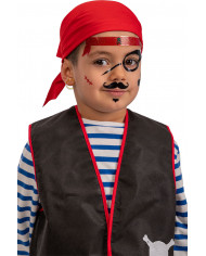 Adhesive decorations for face, a perfect and fast pirate make