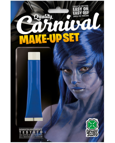 Blue face paint in tube of ml.28,3 oil-based, non-toxic and