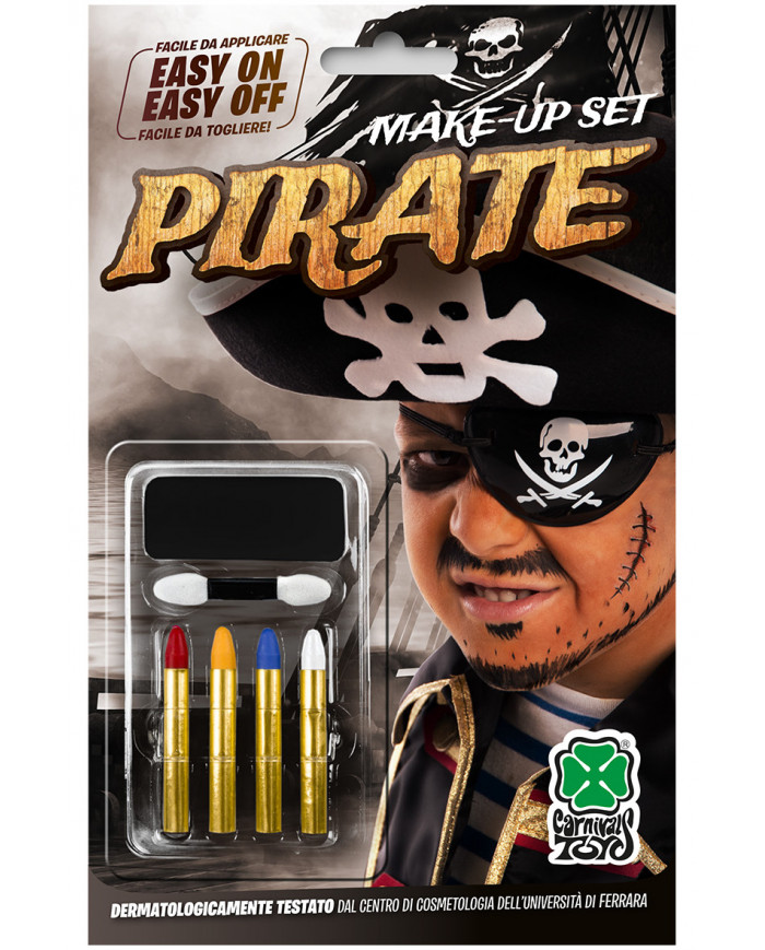 Makeup set consisting of black face paint oil-based with 4