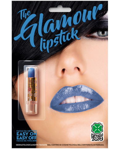 Blue lipstick, non-toxic and easy to use makeup