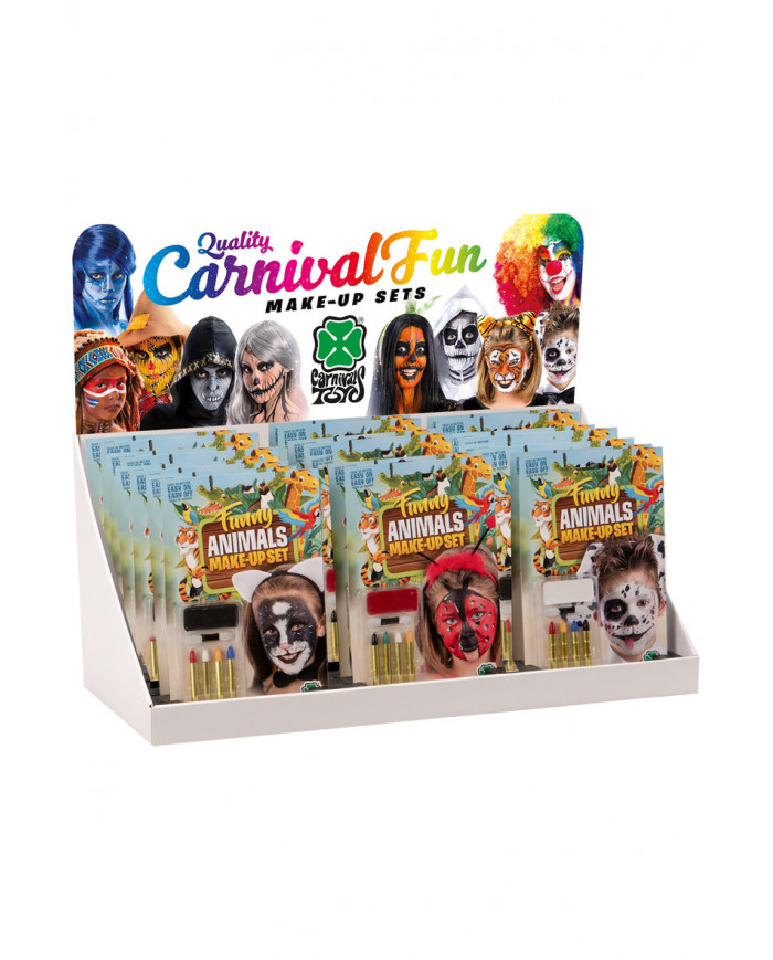 Espositore da bancao contenente 24 set trucco composti ciascuno