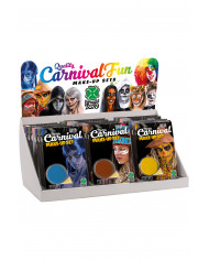 Display box containing 24 face paints in assorted colors in jar